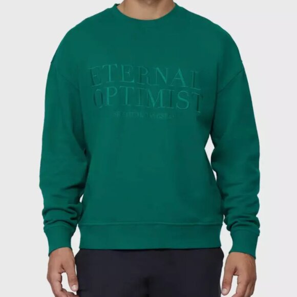 Spiritual Gangster Mens Green Eternal Optimist Sweater Size Medium - Picture 1 of 8